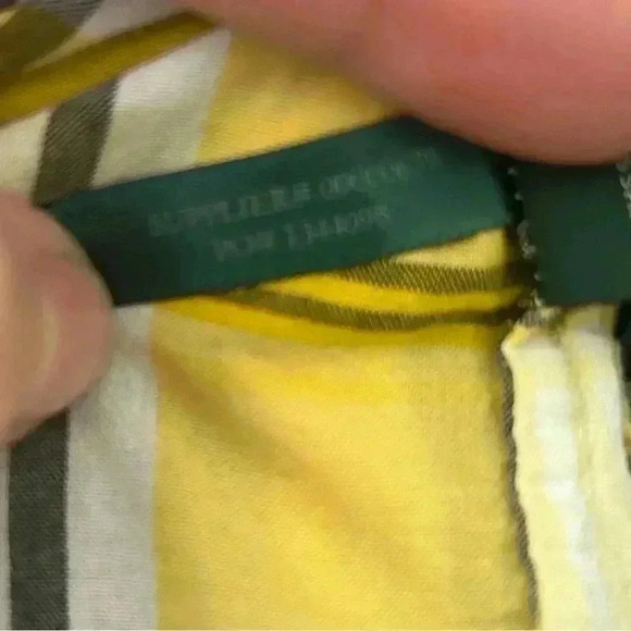 Lauren Jeans Co. Ralph Lauren Button Down Shirt Yellow Plaid size medium. - Picture 9 of 9